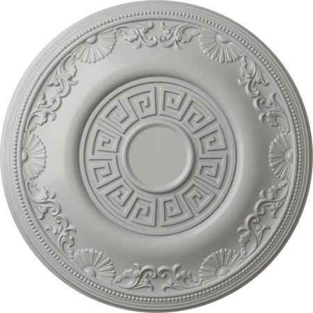 Nestor Ceiling Medallion (Fits Canopies Up To 5), Hand-Painted Frost, 25 7/8OD X 2 1/4P